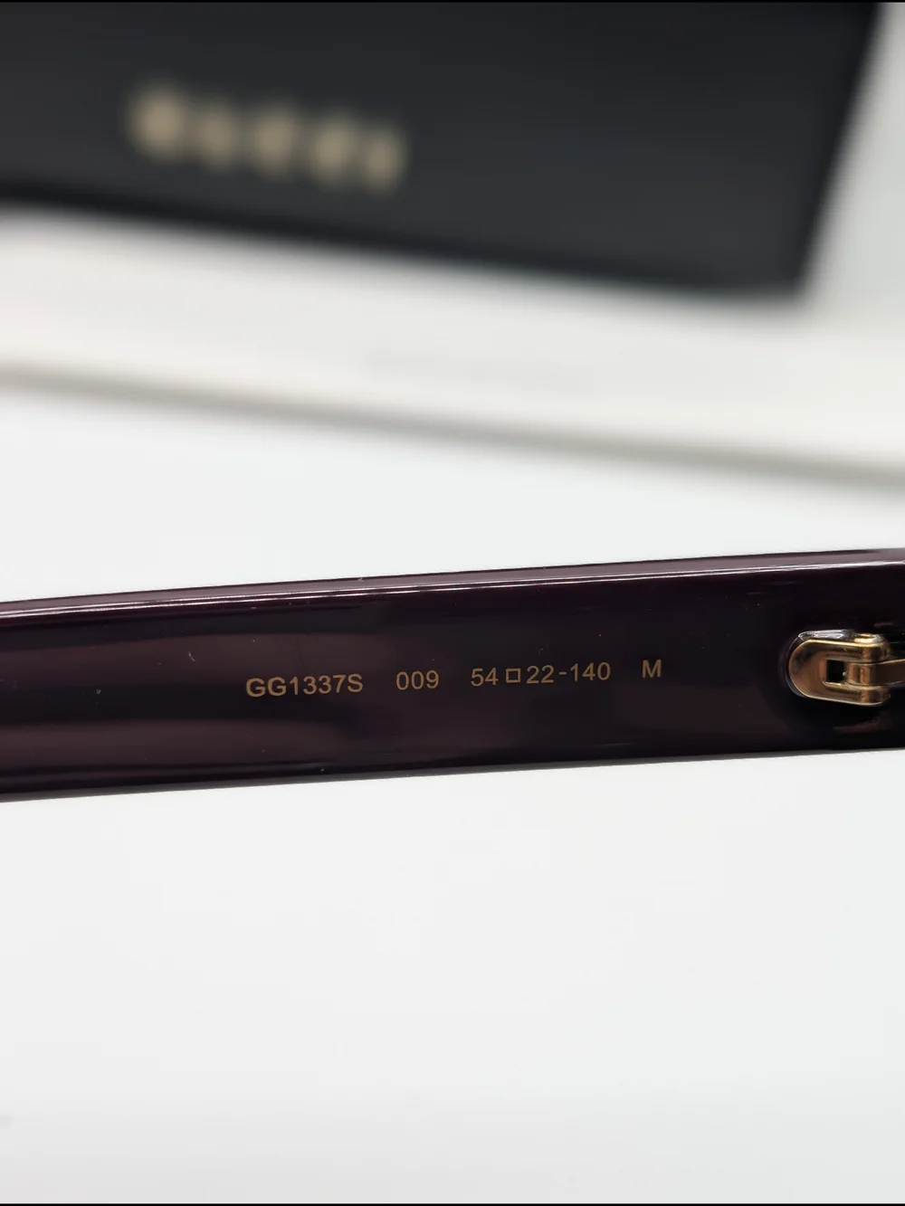 Gucci GG1337S Square Tortoiseshell & Purple Sunglasses with Pink Lenses & Case